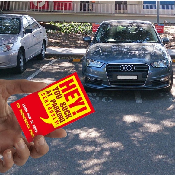 Bad Parking Cards,A Funny Gag Gift Or Prank, 3.5 x 2 Inch. - Picture 3 of 4